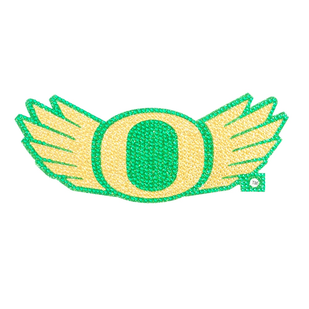 O Wings, Spirit Product, Green, Decal/Sticker, Home & Auto, 6"x7", Glitter, Weatherproof, 705428